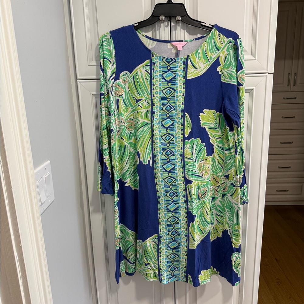 Lilly Pulitzer Vibrant Blue and Green Dress